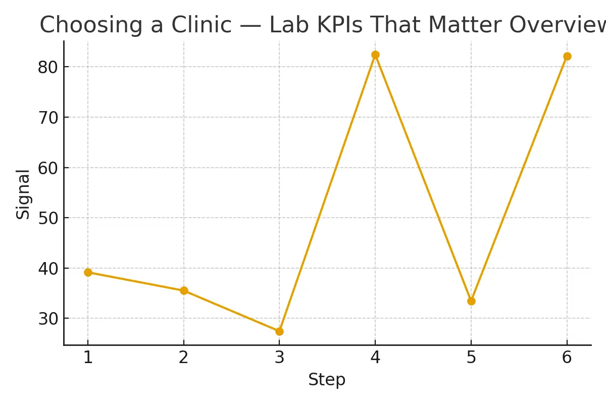 Choosing a Clinic — Lab KPIs That Matter — illustrative.