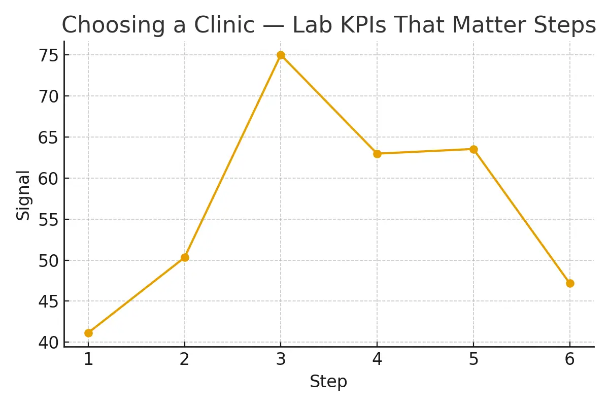 Choosing a Clinic — Lab KPIs That Matter — illustrative.