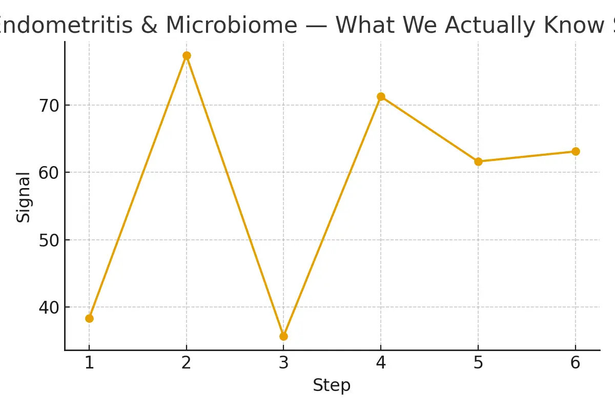 Endometritis & Microbiome — What We Actually Know — illustrative