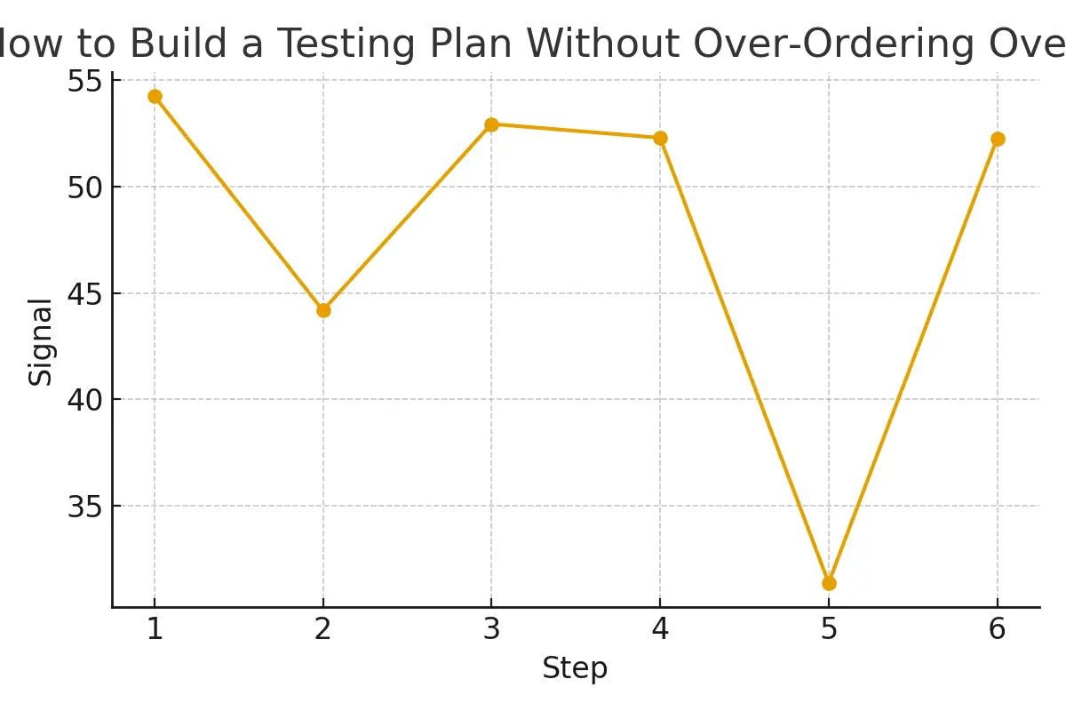 How to Build a Testing Plan Without Over‑Ordering