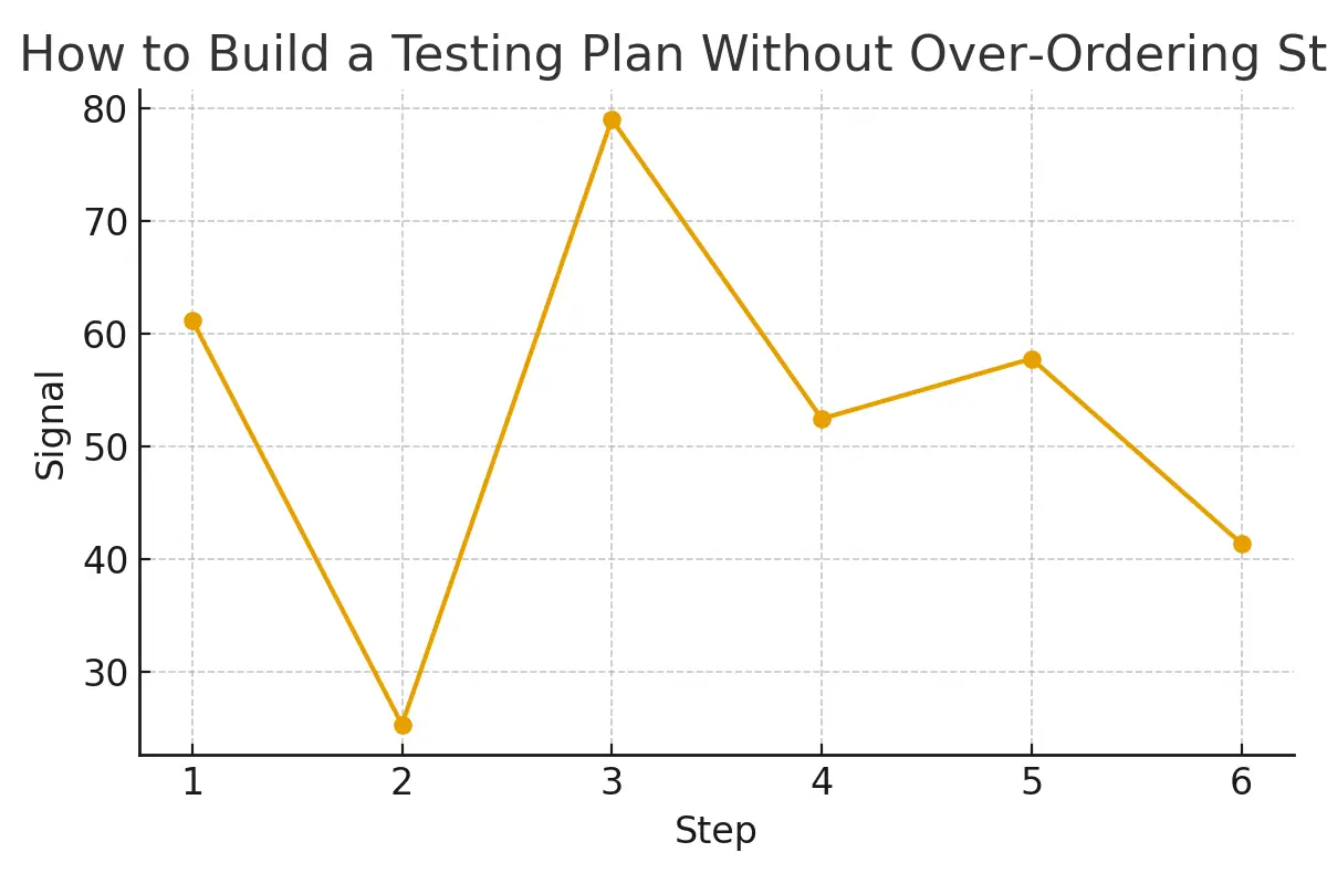 How to Build a Testing Plan Without Over‑Ordering