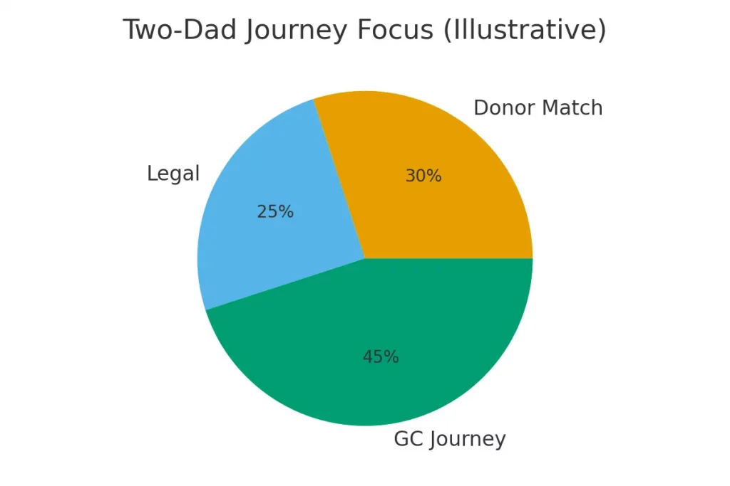 Two‑Dad Pathways — Egg Donor + Gestational Carrier