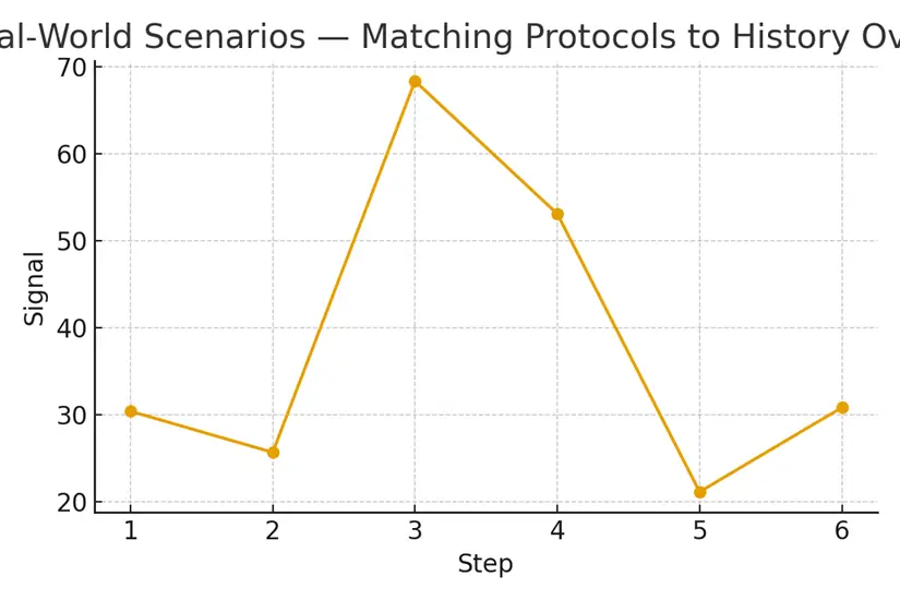 Real‑World Scenarios — Matching Protocols to History — illustrative.