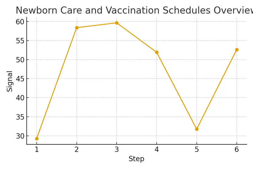 Newborn Care and Vaccination Schedules — illustrative.
