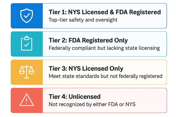 The following ranking chart provides a transparent evaluation of surrogacy agencies, categorized into four tiers based on licensing and regulatory compliance:
