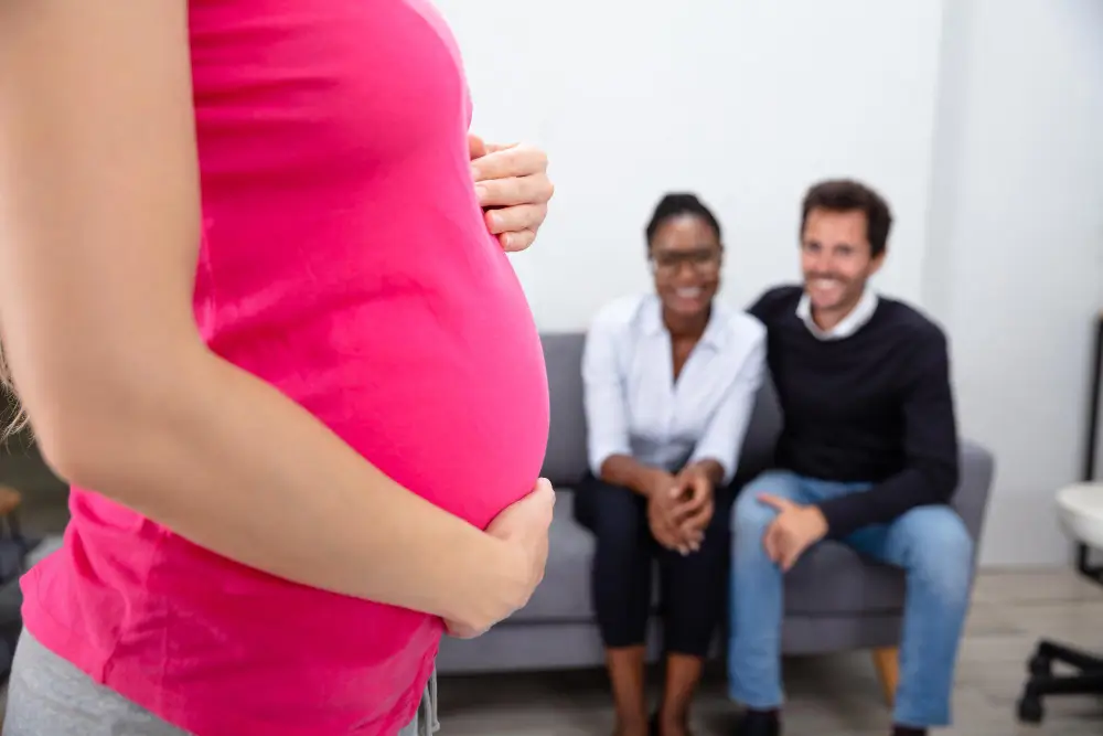 Timeline infographic illustrating how qualified surrogate availability, comprehensive screening, legal coordination, and medical readiness contribute to a more efficient surrogacy matching process in 2026.