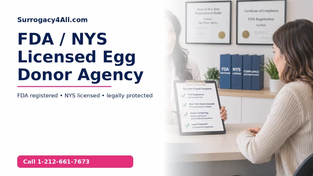 fda nys licensed egg donor agency