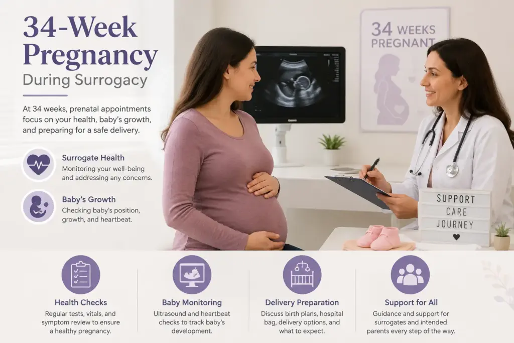 34 Weeks Pregnant Appointment