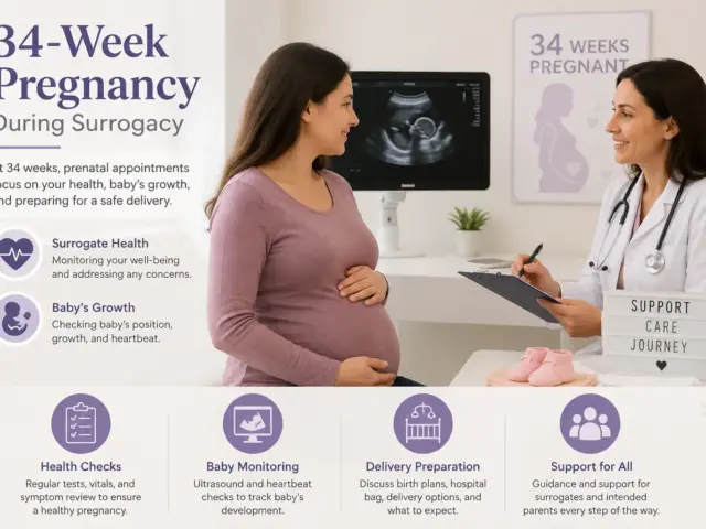 What to Expect at 34 Weeks Pregnant Appointment During Surrogacy