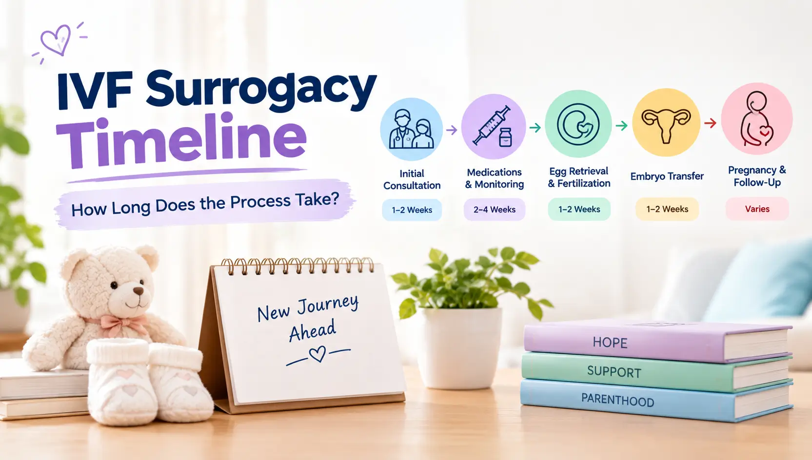 IVF Surrogacy Timeline